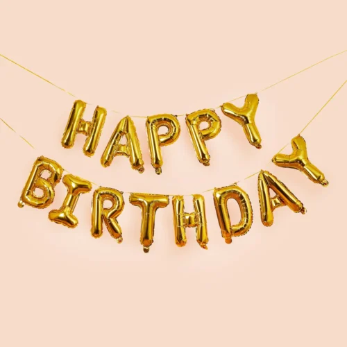 Happy Birthday Alphabet Baloons 1pkt