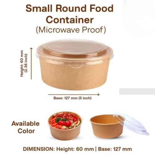TUB CAKE BOX 5''/2.36'' 650ml