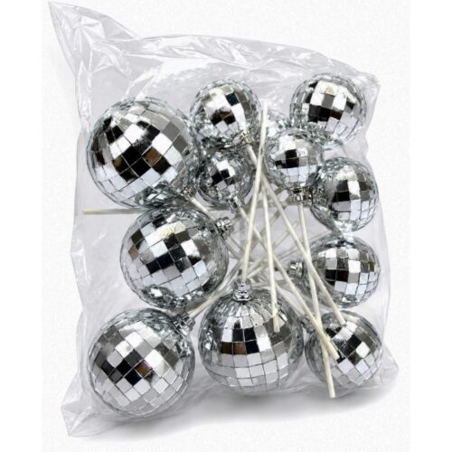 SILVER DISCO BALL [12pc Packet]