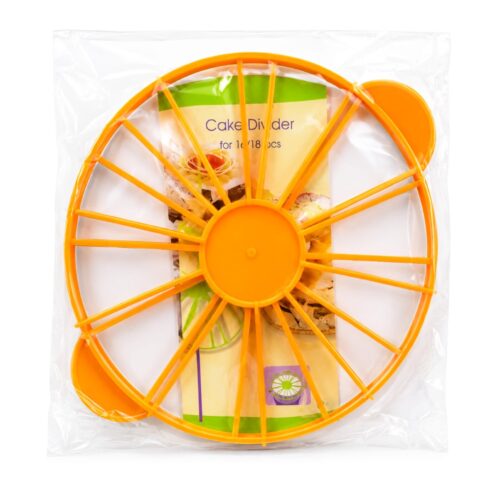 CAKE SLICE EQUAL PORTION MARKER DIVIDER TWO SIDED 12 or16 PIECE ABS FOOD -GRADE PLASTIC CUTTER