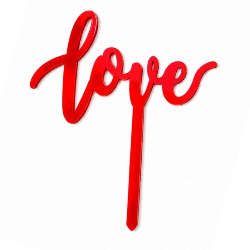 ACRYLIC RED LOVE 1pc [ 3" ]