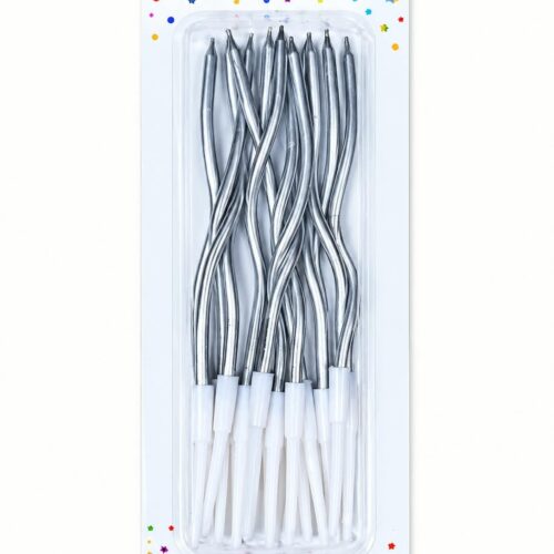 SPIRAL CANDEL SILVER