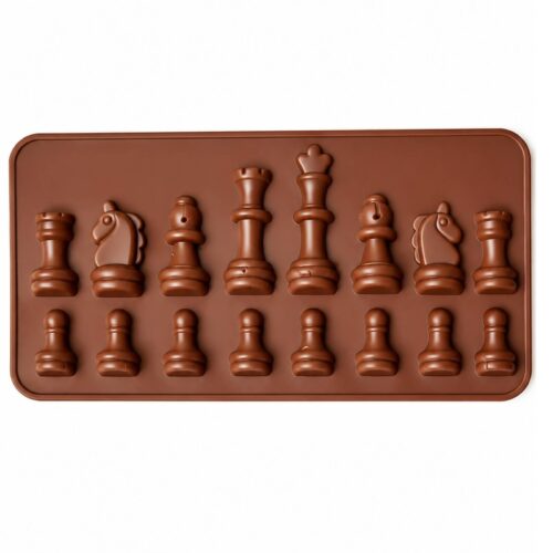 SILICONE CHESS SHAPED CHOCOLATE MOULD 