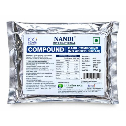 NANDI DARK COMPOUND [ no added sugar ] 250gm