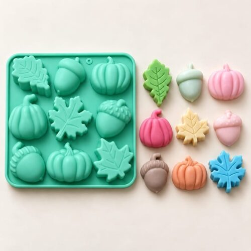 Silicon 9pumpkin Mould (midium size)