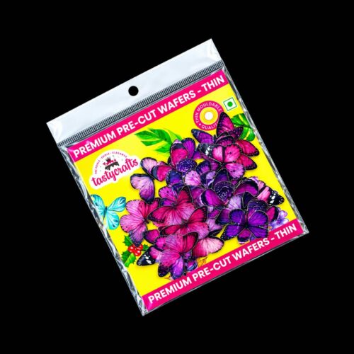 EDIBLE PINK PURPLE BUTTERFLY
