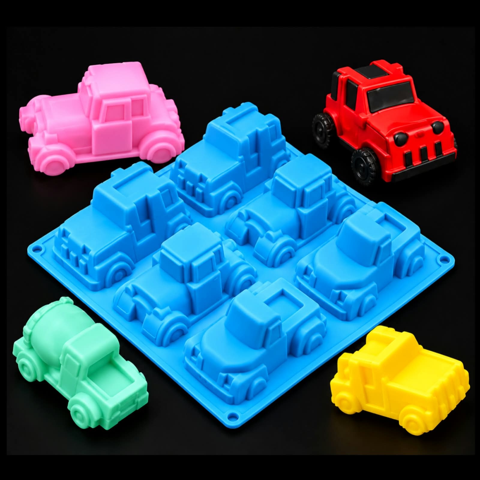 EFIVS ARTS 6 TRUCK JEEP CAR SHAPE SILICON MOULD