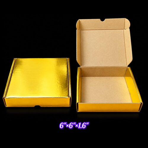 Golden Colour Forgated box [ 6"×6"×1.5" ]