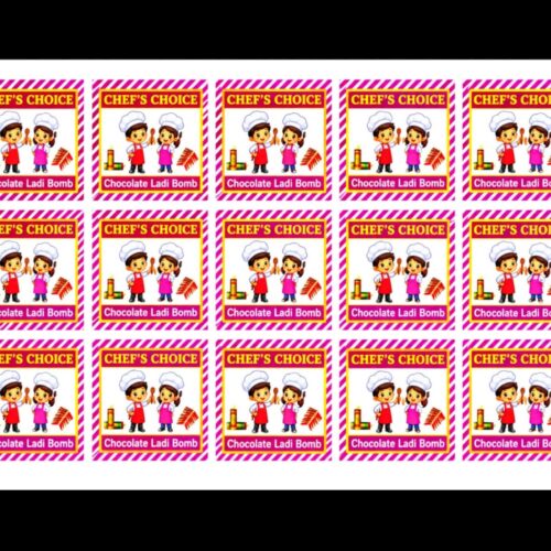 CHOCOLATE LADI BOMB STICKER